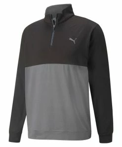 Puma Gamer Colour Block 1/4 Zip Golf Top 532985