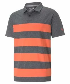 Puma MATTR Kiwi Stripe Golf Polo Shirt 599113