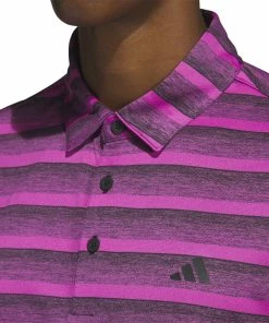 Adidas 2-Colour Stripe Golf Polo Shirt HR8010 -Mens Sales Store adidas 2 Colour Stripe Golf Polo Shirt HR8010 2