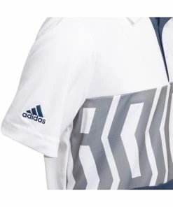 Adidas Junior Print Colour Blocking Polo Shirt GM4116 -Mens Sales Store adidas Boys Print Colour Blocking Polo Shirt GM4116 90