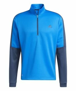 Adidas Colourblock Primegreen 1/4 Zip Golf Top HE5452