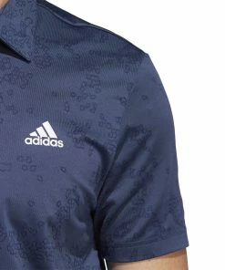 Adidas Jacquard Golf Shirt HF6617 -Mens Sales Store adidas Jacquard Golf Shirt HF6617 9