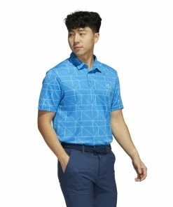 Adidas Jacquard Lines Golf Polo Shirt HA6117 -Mens Sales Store adidas Jacquard Lines Primegreen Golf Shirt HA 2