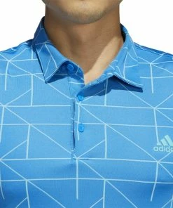 Adidas Jacquard Lines Golf Polo Shirt HA6117 -Mens Sales Store adidas Jacquard Lines Primegreen Golf Shirt HA 3