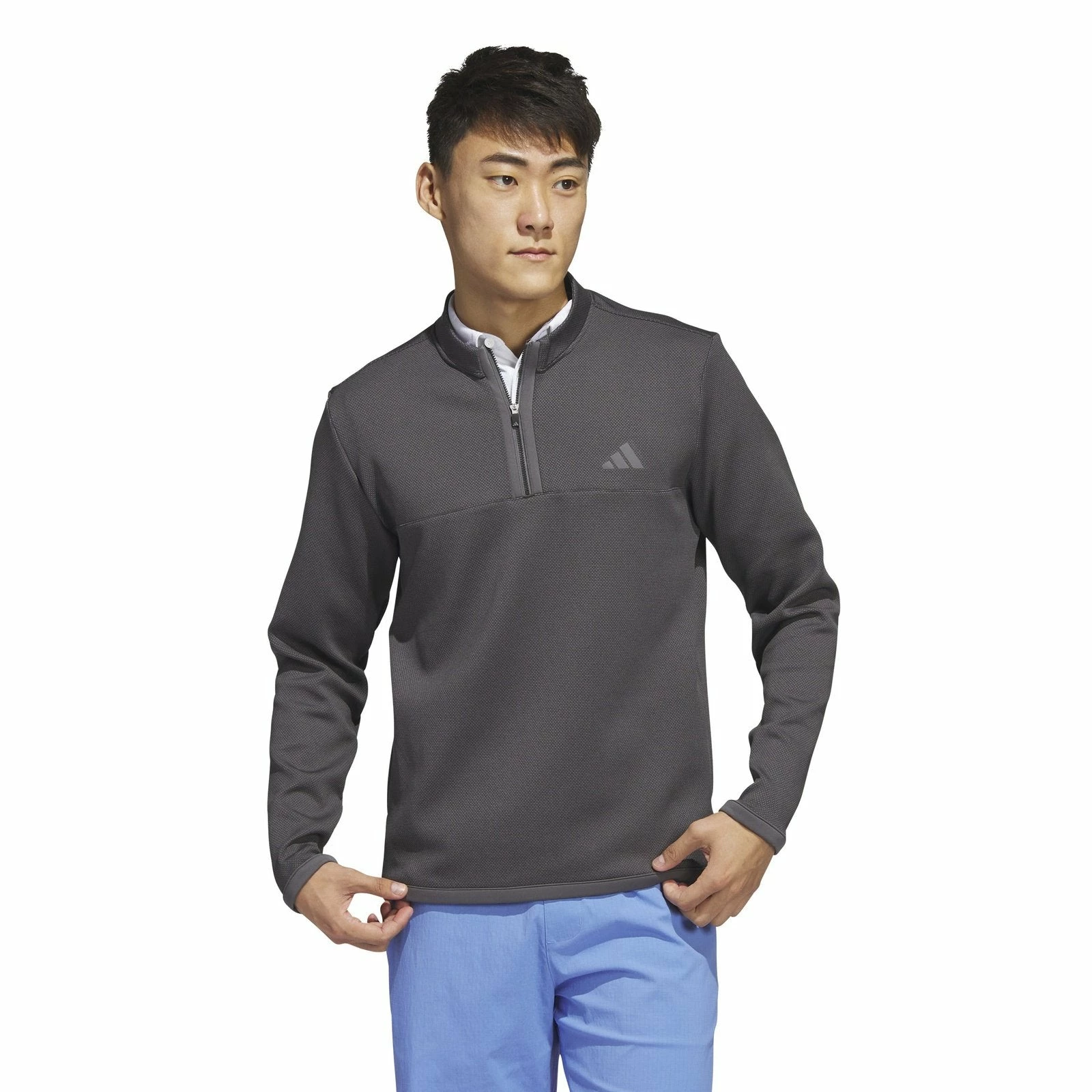 Adidas Microdot 1/4 Zip Golf Mid Layer HY7163 4 Adidas Microdot 1/4 Zip Golf Mid Layer HY7163 - Image 2