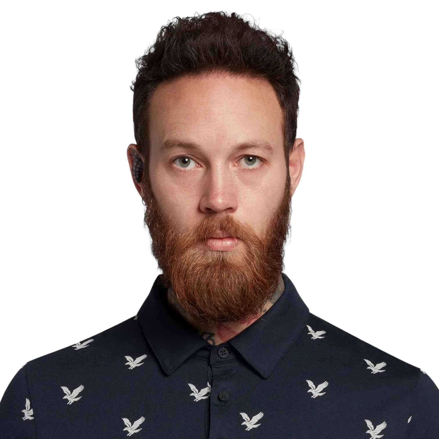 Lyle & Scott Eagle Print Polo Shirt SP1563 5 Lyle & Scott Eagle Print Polo Shirt SP1563 - Image 3