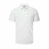 Ping Portman Golf Polo Shirt P03524 -Mens Sales Store p03524 portman white blue nile front 3