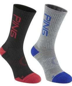 Ping Logo 2-Pack Golf Crew Socks P03534
